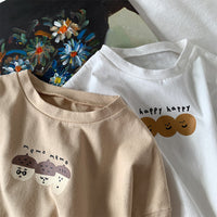 Load image into Gallery viewer, Baby Kid Unisex Letters Cartoon Expression Print Tops Wholesale 220909109
