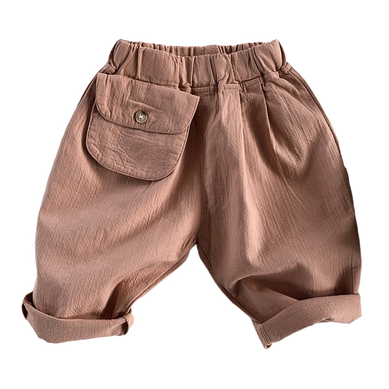 Baby Kid Unisex Solid Color Pants Wholesale 220909112