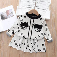 Load image into Gallery viewer, Baby Kid Girls Flower Bow Knitwear Dresses Wholesale 220909115
