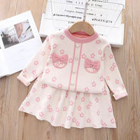 Load image into Gallery viewer, Baby Kid Girls Flower Bow Knitwear Dresses Wholesale 220909115
