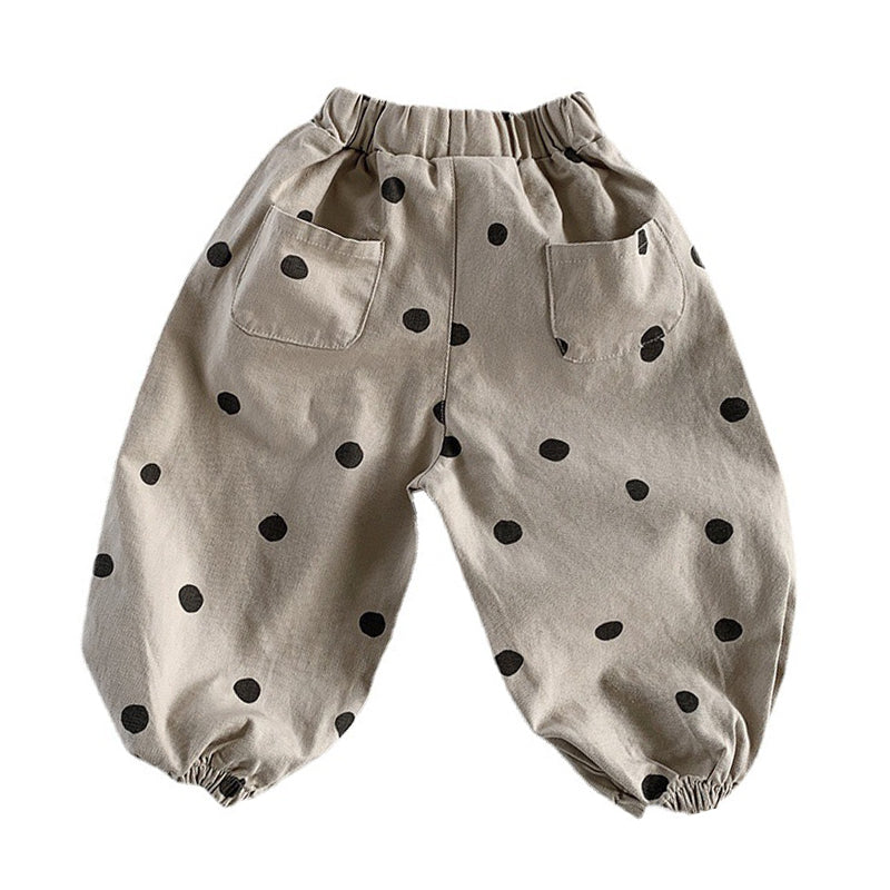 Baby Kid Unisex Polka dots Pants Wholesale 220909116