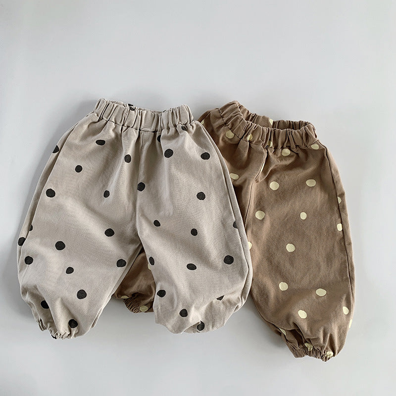 Baby Kid Unisex Polka dots Pants Wholesale 220909116