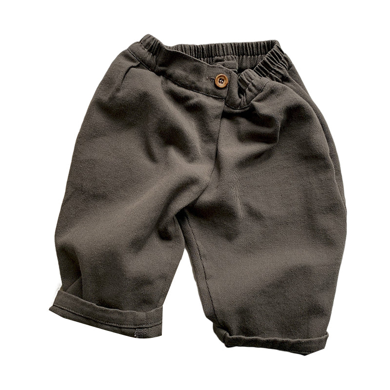 Baby Kid Boys Solid Color Shorts Wholesale 220909132