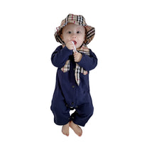 Load image into Gallery viewer, Baby Boys Checked Jumpsuits Wholesale 220909153

