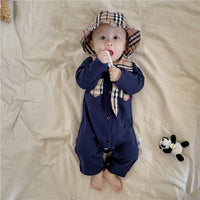 Load image into Gallery viewer, Baby Boys Checked Jumpsuits Wholesale 220909153
