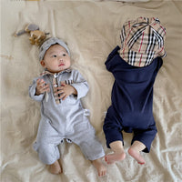 Load image into Gallery viewer, Baby Boys Checked Jumpsuits Wholesale 220909153

