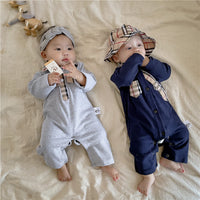 Load image into Gallery viewer, Baby Boys Checked Jumpsuits Wholesale 220909153
