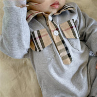 Load image into Gallery viewer, Baby Boys Checked Jumpsuits Wholesale 220909153
