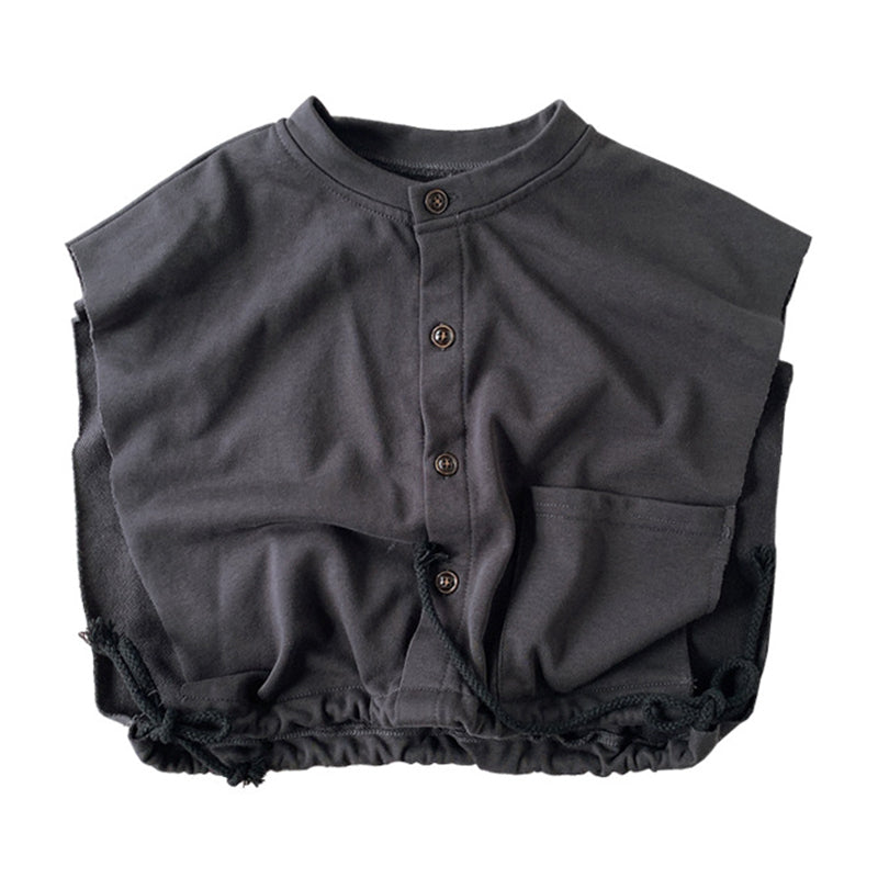 Baby Kid Unisex Solid Color Vests Waistcoats Wholesale 220909170