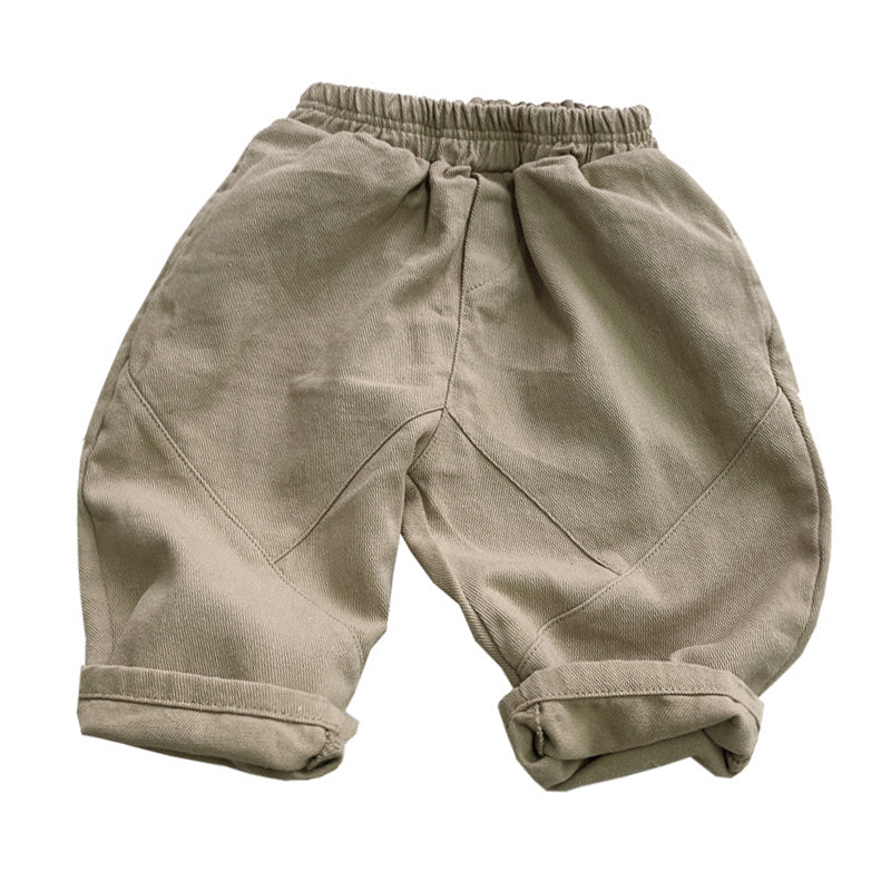 Baby Kid Unisex Solid Color Pants Wholesale 220909180