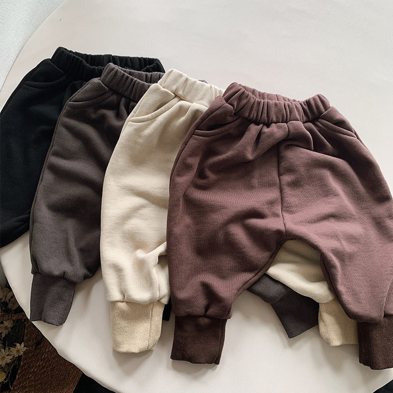 Baby Kid Unisex Solid Color Pants Wholesale 220909208