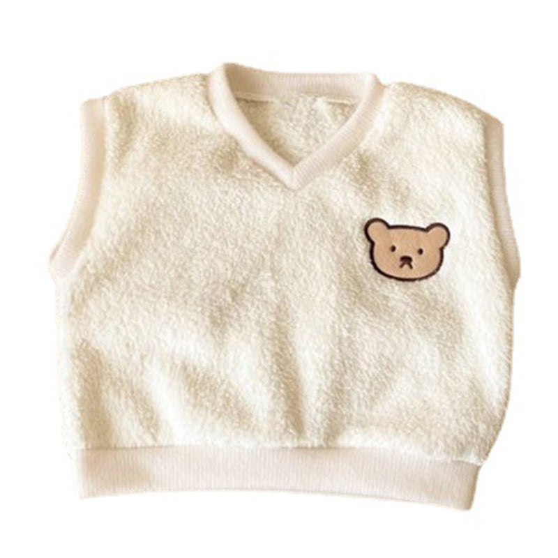 Baby Unisex Cartoon Embroidered Vests Waistcoats Wholesale 220909248