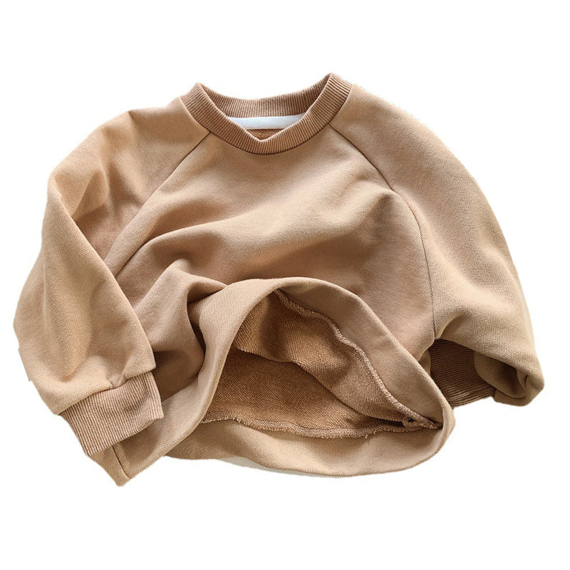 Baby Kid Unisex Solid Color Hoodies Swearshirts Wholesale 220909252