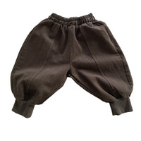 Load image into Gallery viewer, Baby Kid Unisex Solid Color Muslin&amp;Ribbed Pants Wholesale 220909255
