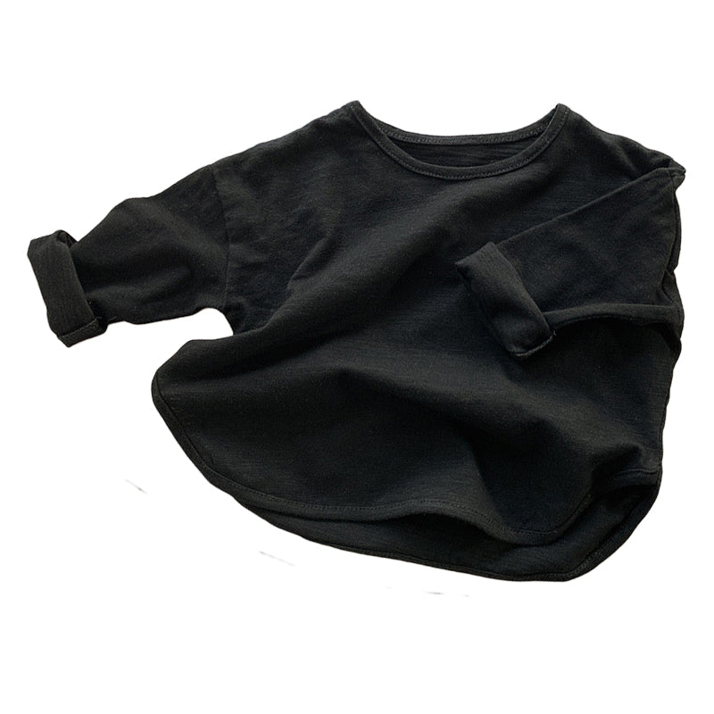 Baby Kid Unisex Solid Color Tops Wholesale 220909265