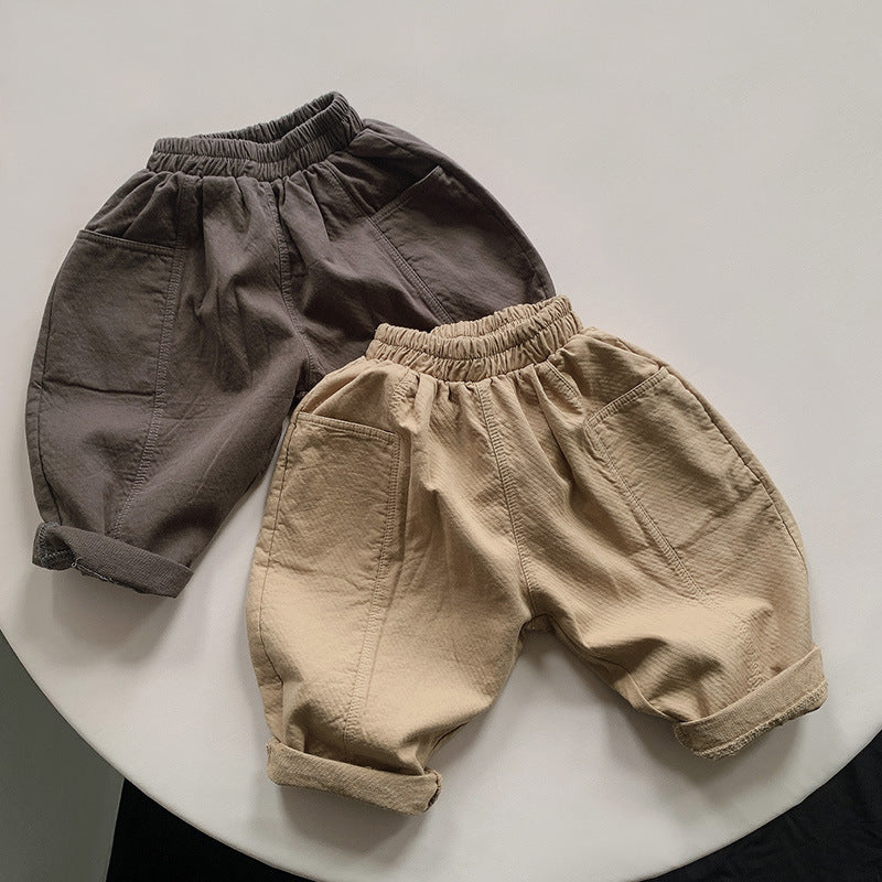 Baby Kid Unisex Solid Color Pants Wholesale 220909266