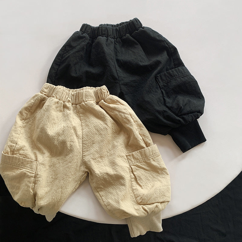 Baby Kid Unisex Solid Color Pants Wholesale 220909269