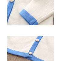 Load image into Gallery viewer, 2 Pieces Set Baby Kid Girls Color-blocking Crochet Cardigan And Skirts Wholesale 220909400
