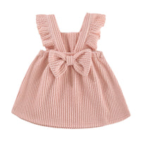 Load image into Gallery viewer, Baby Kid Girls Solid Color Bow Dresses Wholesale 220909406
