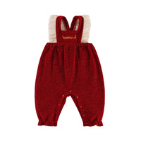 Load image into Gallery viewer, Baby Girls Solid Color Letters Embroidered Tops Jumpsuits Wholesale 220909423
