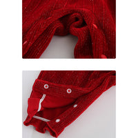 Load image into Gallery viewer, Baby Girls Solid Color Letters Embroidered Tops Jumpsuits Wholesale 220909423
