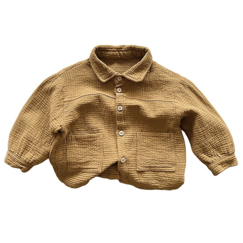 Baby Kid Unisex Solid Color Shirts Wholesale 220909424