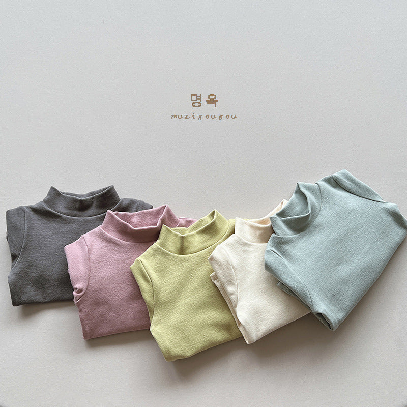 Baby Kid Unisex Solid Color Tops Wholesale 220909427