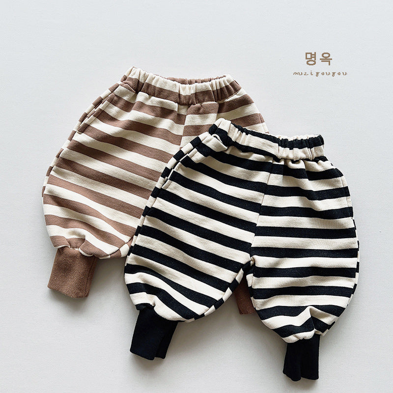 Baby Kid Unisex Striped Pants Wholesale 220909498