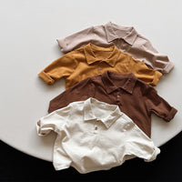 Load image into Gallery viewer, Baby Kid Unisex Solid Color Polo Shirts Wholesale 220909499
