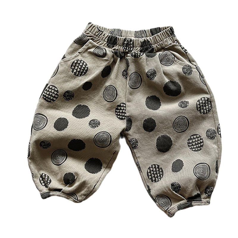 Baby Kid Unisex Polka dots Graphic Pants Wholesale 220909500