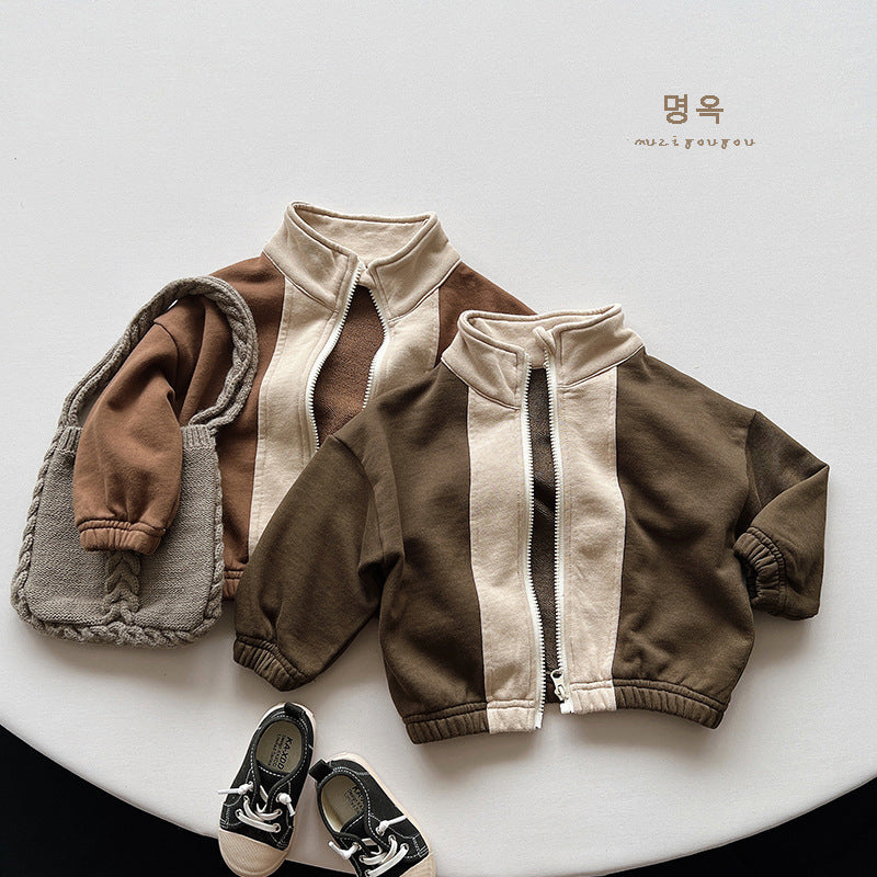 Baby Kid Unisex Color-blocking Jackets Outwears Wholesale 220909511