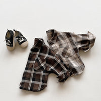 Load image into Gallery viewer, Baby Kid Unisex Checked Shirts Wholesale 220909515
