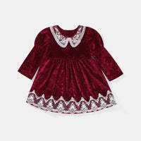 Load image into Gallery viewer, Baby Girls Lace Embroidered Dresses Wholesale 220909522
