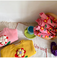 Load image into Gallery viewer, 2 Pieces Set Baby Girls Flower Print Tops And Pants Wholesale 220909544
