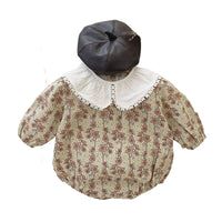 Load image into Gallery viewer, Baby Girls Flower Print Rompers Wholesale 220909545
