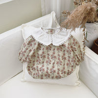 Load image into Gallery viewer, Baby Girls Flower Print Rompers Wholesale 220909545
