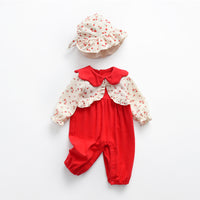 Load image into Gallery viewer, Baby Girls Flower Print Jumpsuits Wholesale 220909547
