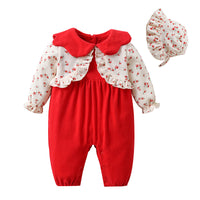 Load image into Gallery viewer, Baby Girls Flower Print Jumpsuits Wholesale 220909547
