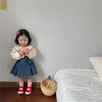 Load image into Gallery viewer, Baby Kid Girls Cartoon Embroidered Tops Wholesale 220909551
