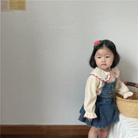 Load image into Gallery viewer, Baby Kid Girls Cartoon Embroidered Tops Wholesale 220909551
