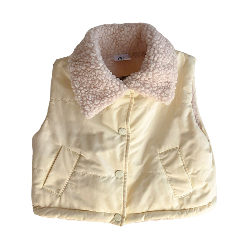 Baby Kid Unisex Solid Color Vests Waistcoats Wholesale 22090989