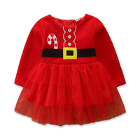 Load image into Gallery viewer, Baby Kid Girls Color-blocking Christmas Dresses Wholesale 22091404
