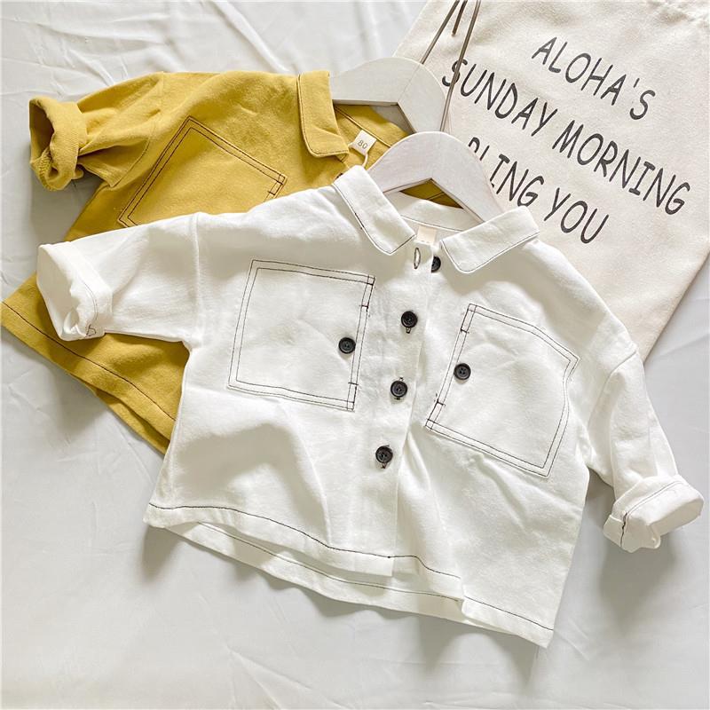 Baby Kid Unisex Solid Color Shirts Wholesale 220914102