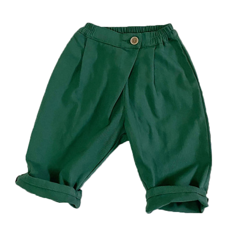 Baby Kid Unisex Solid Color Pants Wholesale 220914106