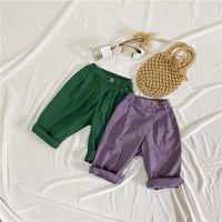 Load image into Gallery viewer, Baby Kid Unisex Solid Color Pants Wholesale 220914106
