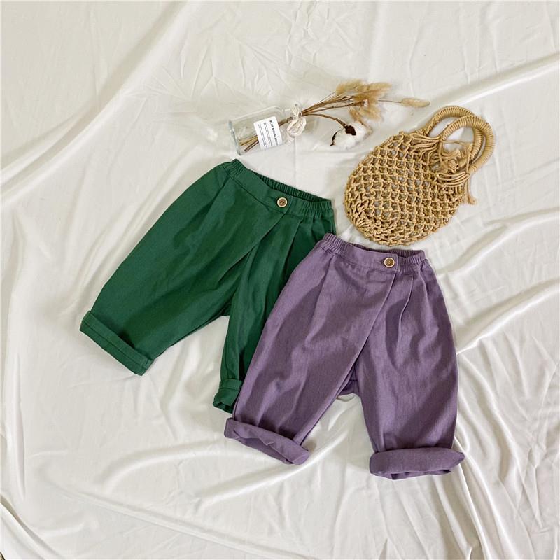 Baby Kid Unisex Solid Color Pants Wholesale 220914106