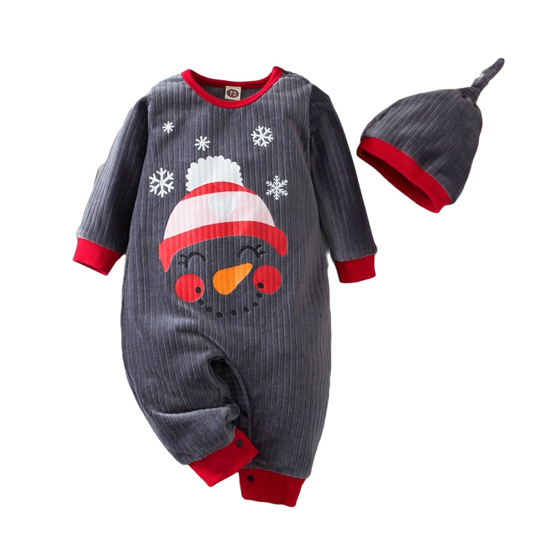 Baby Unisex Cartoon Christmas Jumpsuits Wholesale 220914119