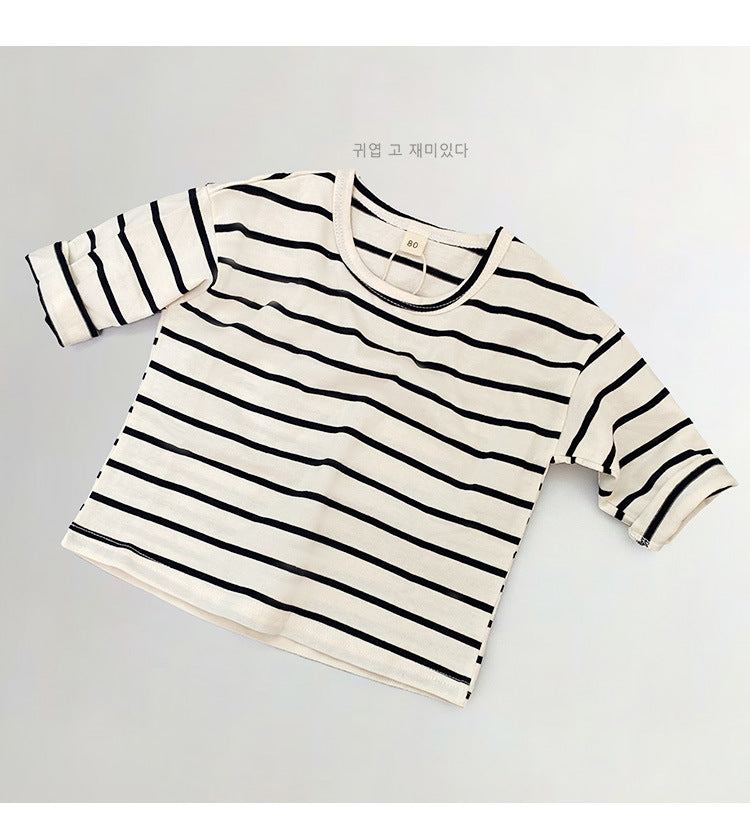 Baby Kid Unisex Striped T-Shirts Wholesale 220914120