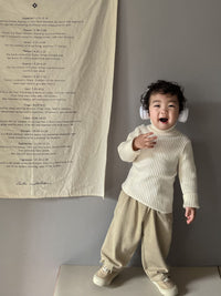 Load image into Gallery viewer, Baby Kid Unisex Solid Color Crochet Sweaters Wholesale 220914124
