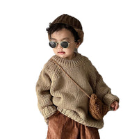 Load image into Gallery viewer, Baby Kid Unisex Solid Color Crochet Sweaters Wholesale 220914125
